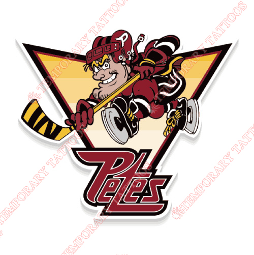 Peterborough Petes Customize Temporary Tattoos Stickers NO.7377